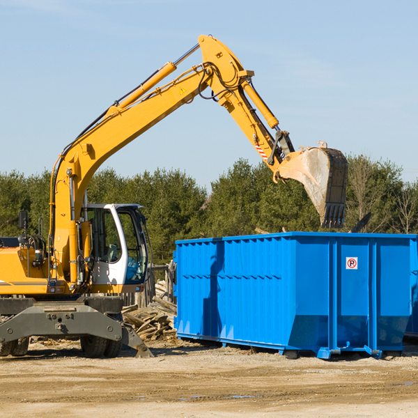 what size residential dumpster rentals are available in High Rolls Mountain Park